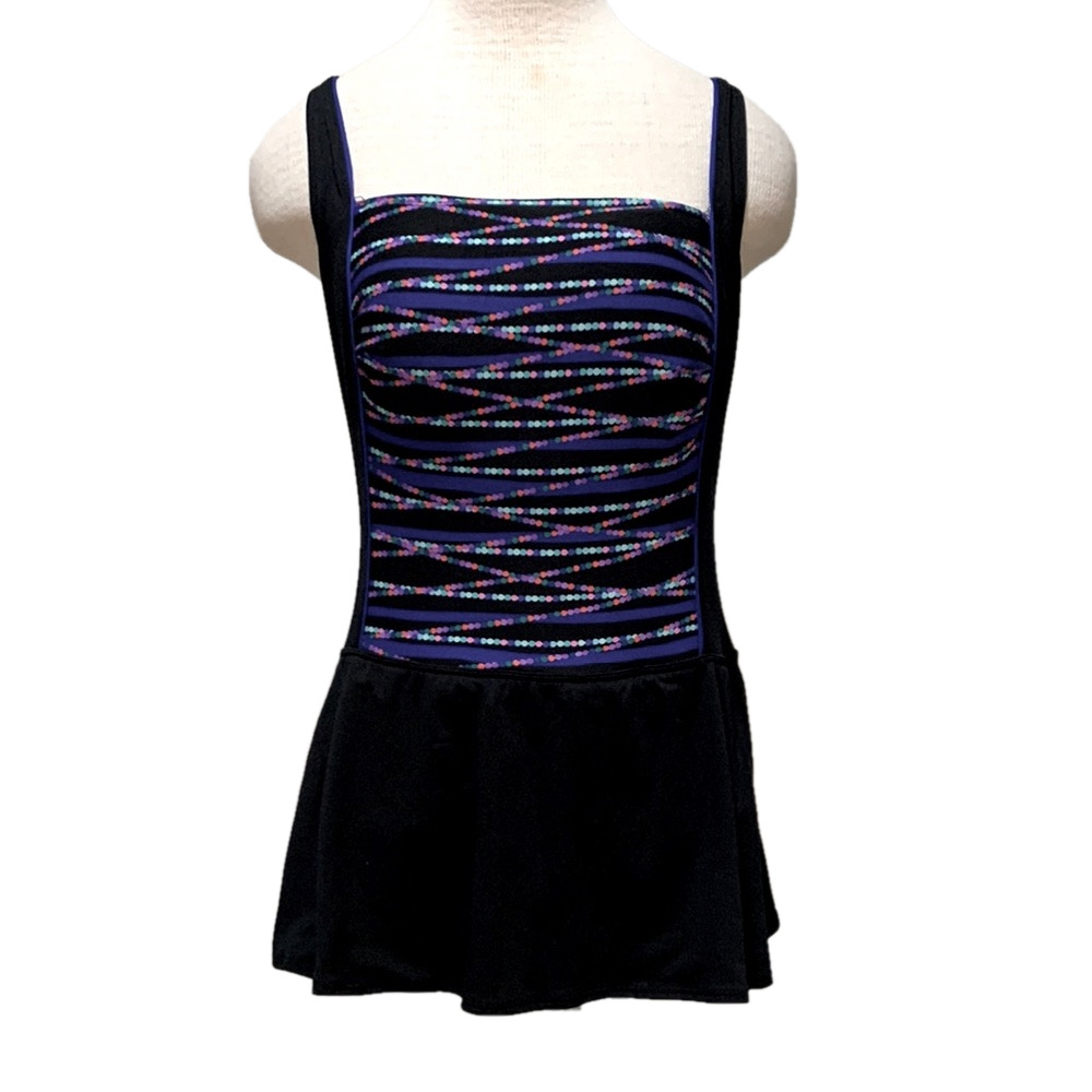 Gabar sz 14 black one piece swim dress